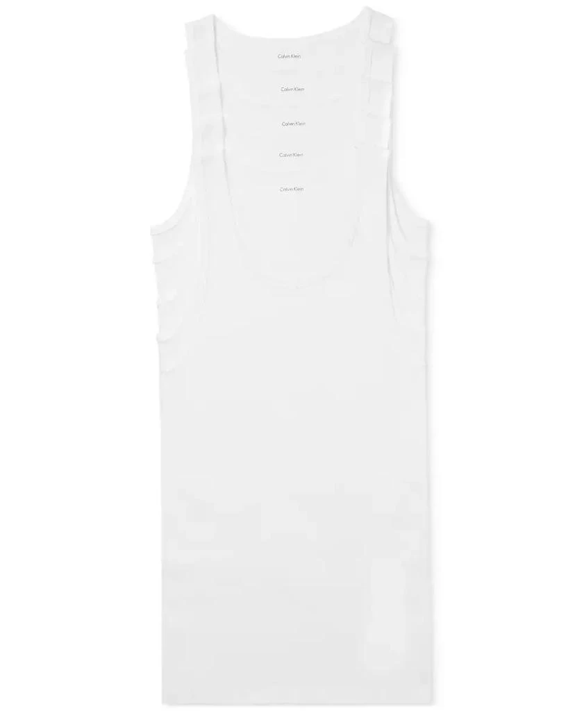 Calvin Klein Men's 5-Pack Cotton Classics Tank Top Undershirts 1