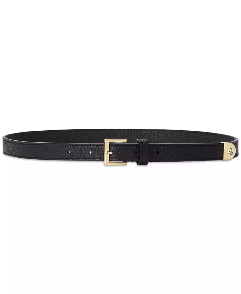 Ralph Lauren Women's Pebbled Leather Skinny Belt