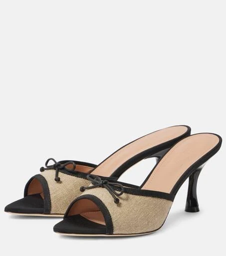 Malone Souliers x Tabitha Simmons 70 leather-trimmed mules 5
