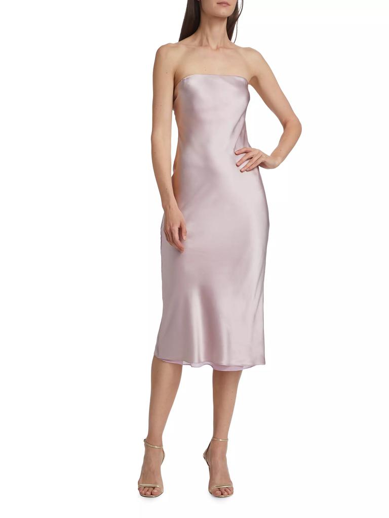 Amanda Uprichard Shiran Silk Midi-Dress