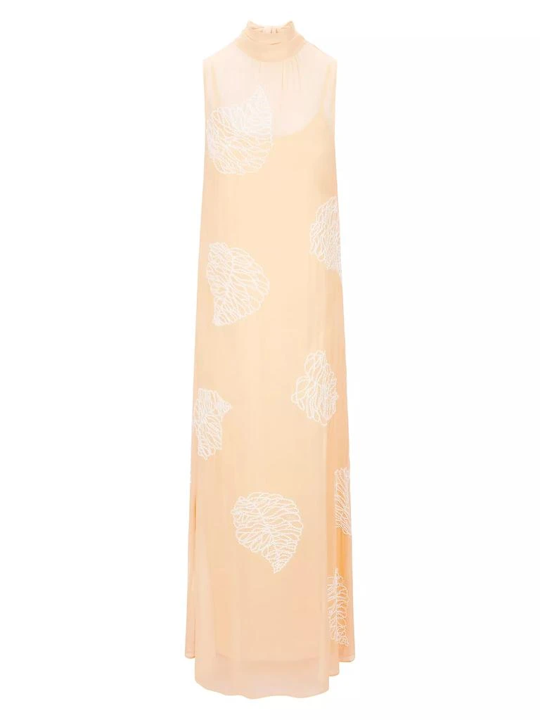 Staud Rubi Leaf-Motif Maxi Dress 1