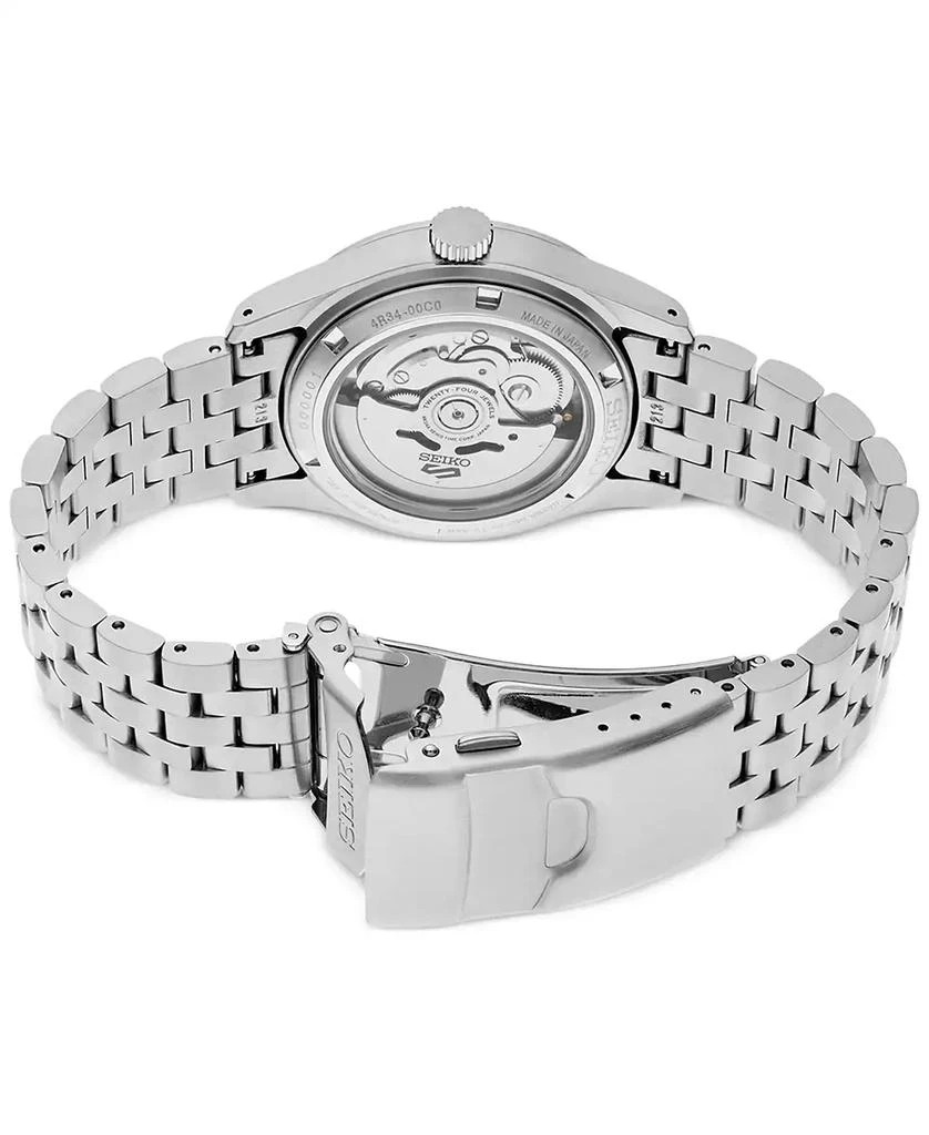 Seiko Men's Automatic 5 Sports GMT Stainless Steel Bracelet Watch 39mm 3