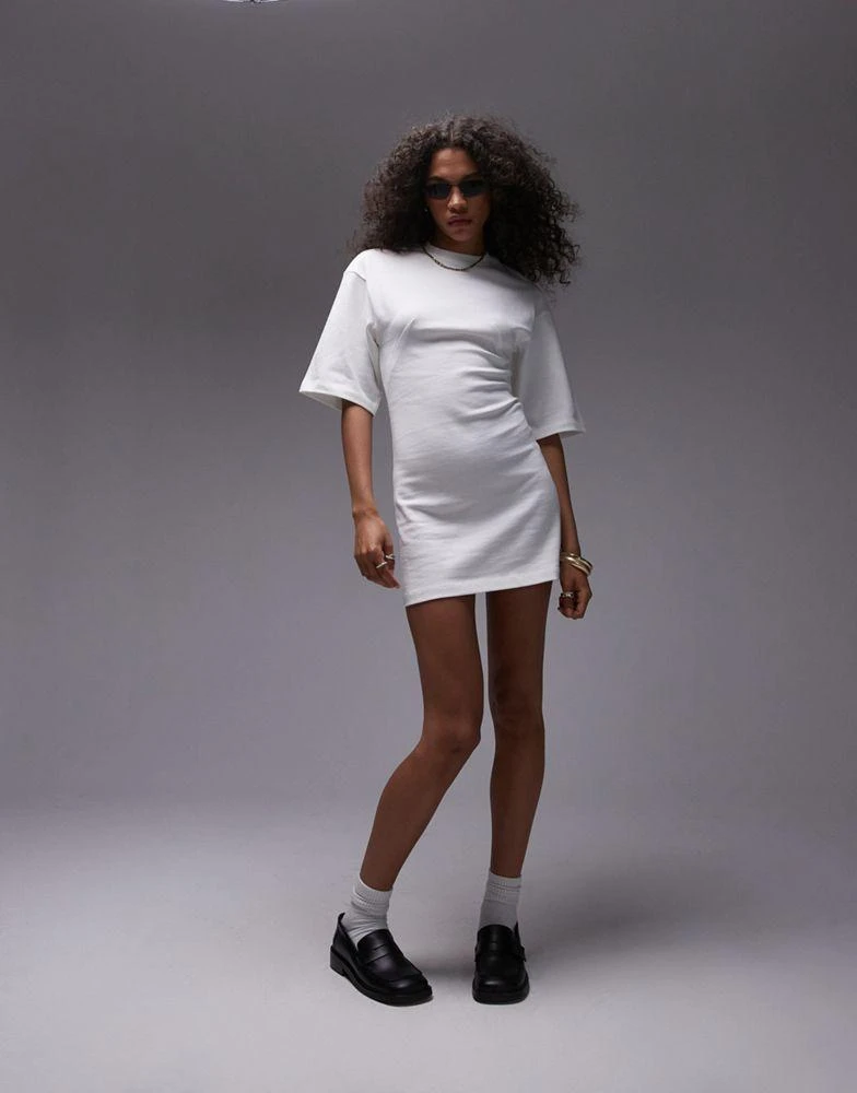 slim fit dress slacks Rent Topshop Tie Front Midi Shirt Dress In Check main image 0