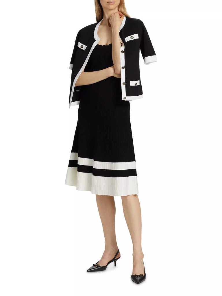 Tahari Nasime Striped-Hem Sweaterdress 2