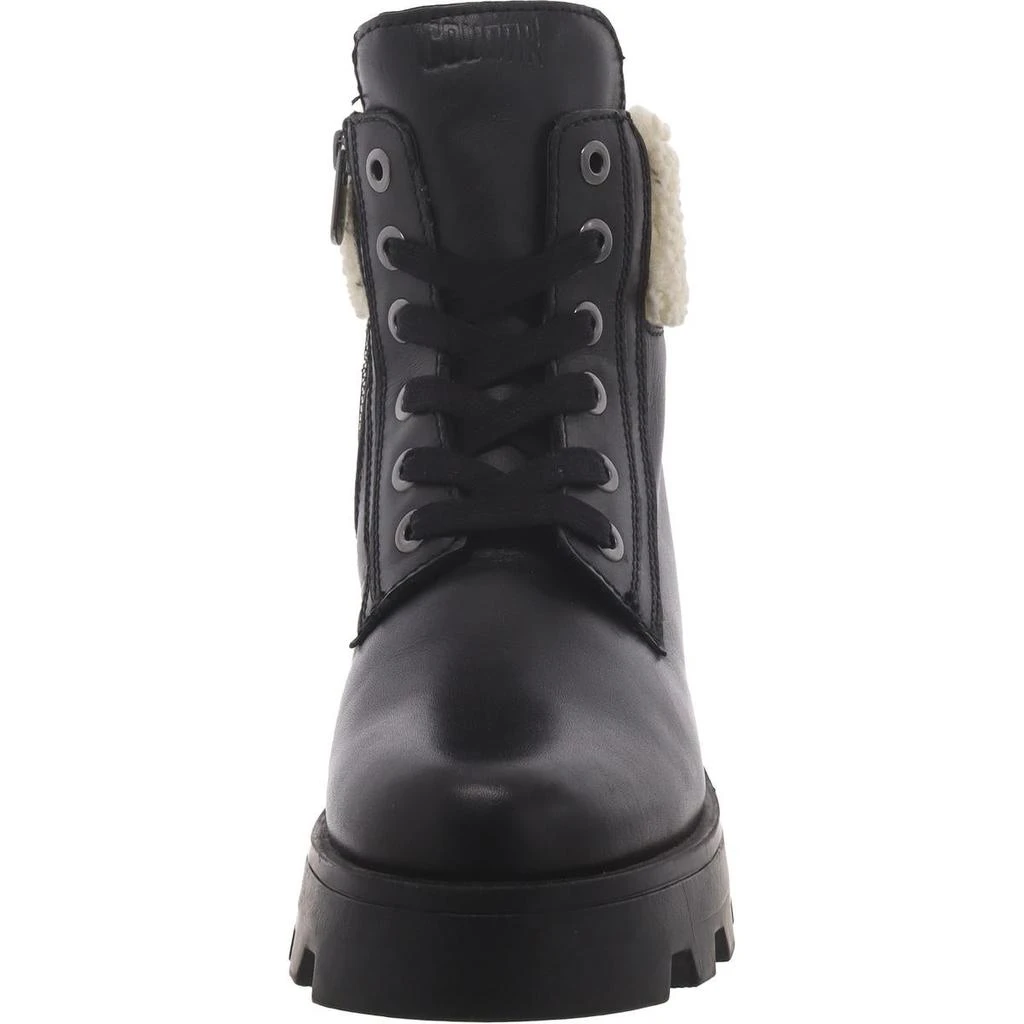 Cougar Stella Womens Faux Leather Zipper Combat & Lace-Up Boots 3