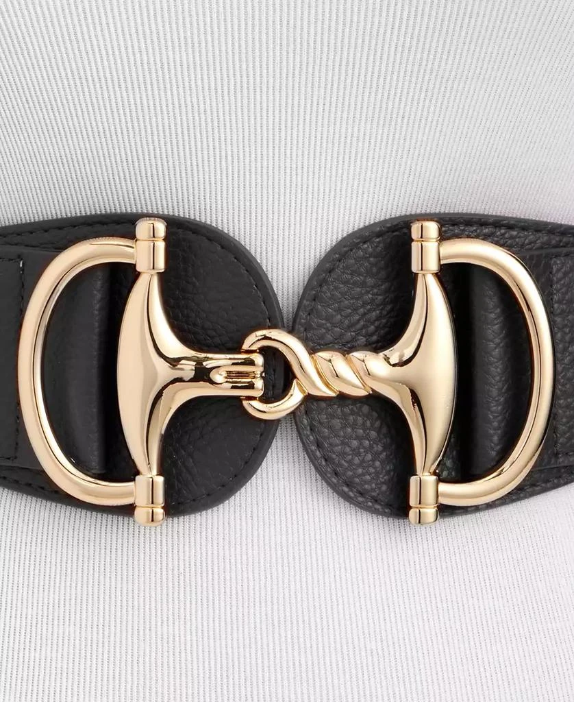 Shop Horsebit Link Buckle Stretch Belt on Sale at  display picture 1