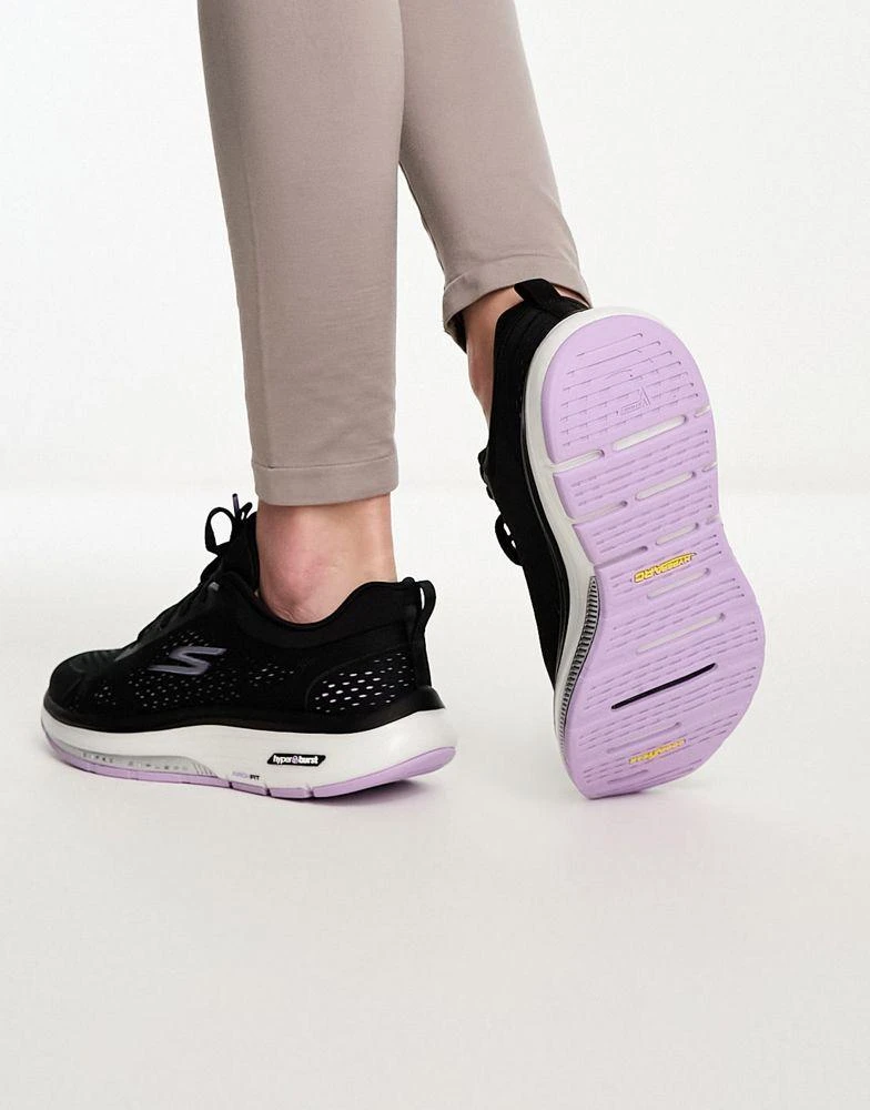 SKECHERS Skechers Go Walk Workout Walker Outpace Trainers in Black 2