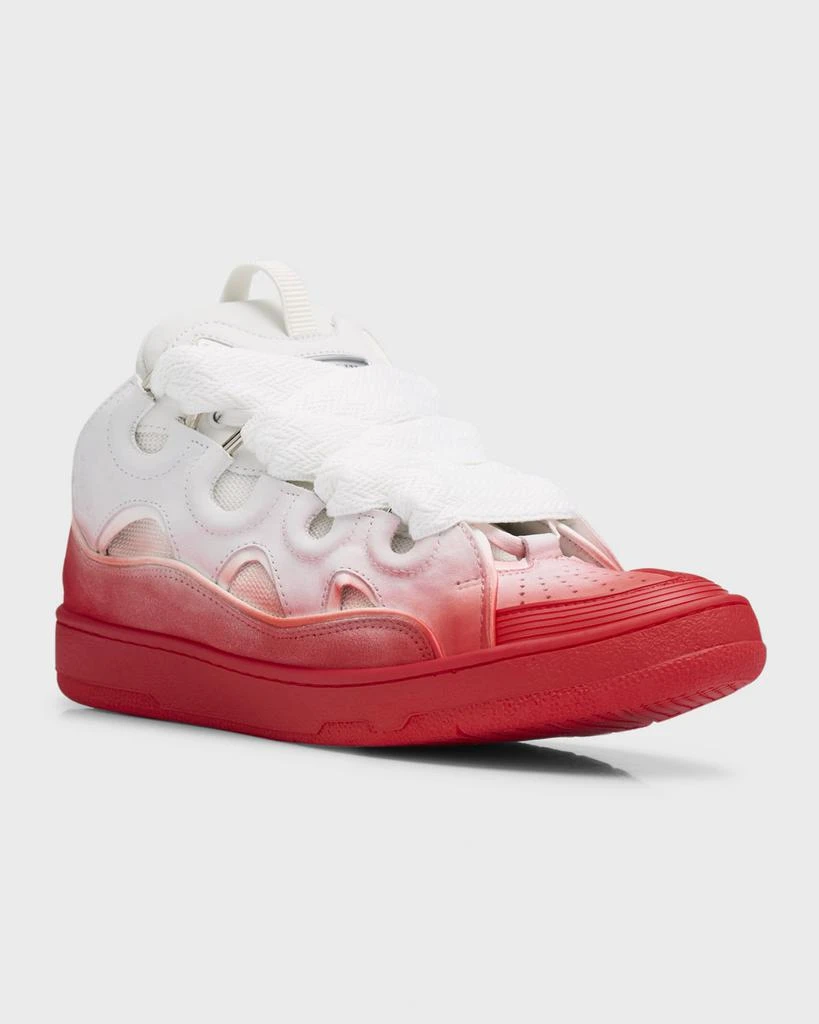 Lanvin Men's Exclusive Curb Low-Top Sneakers 4