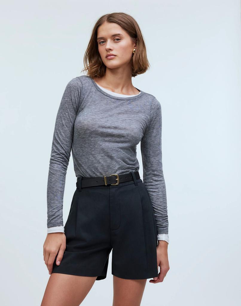 Madewell The Harlow Short in Drapey Twill