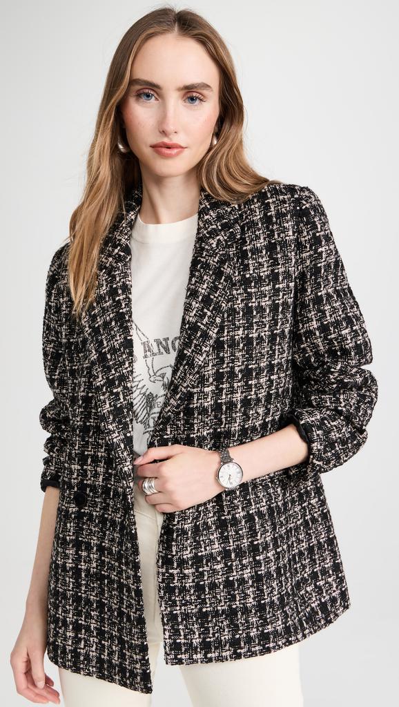ANINE BING Madeleine Tweed Blazer