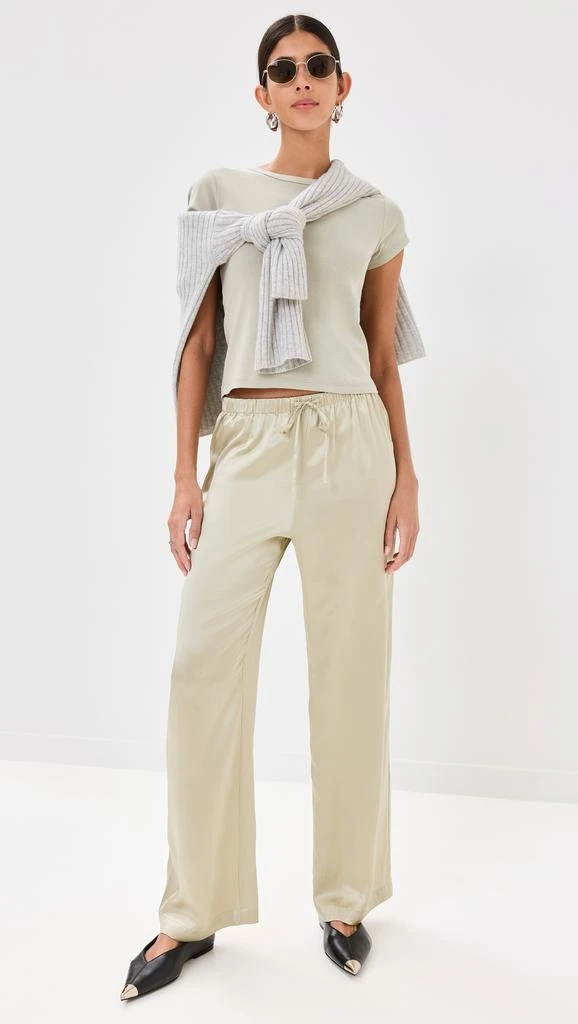 Reformation Olina Silk Pants 1