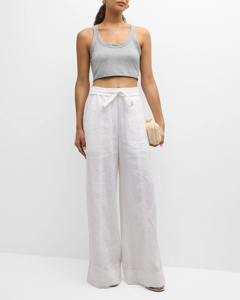 A.L.C. Halsey Cropped Scoop-Neck Tank Top 2