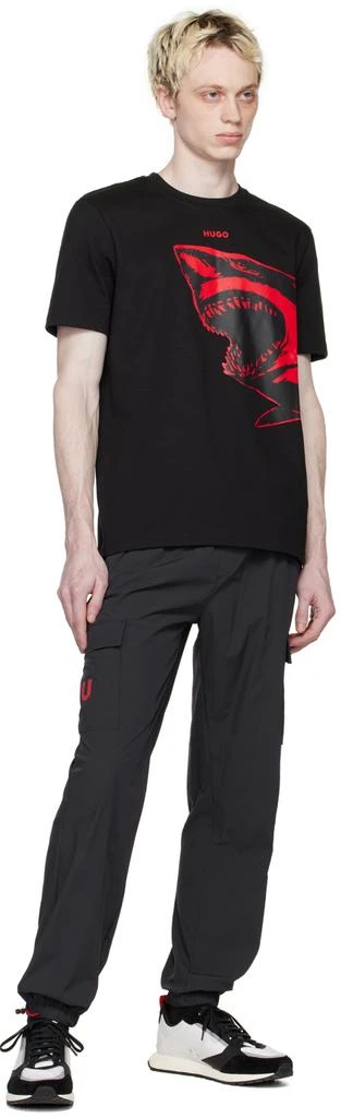 Hugo Black Drawstring Lounge Pants 4