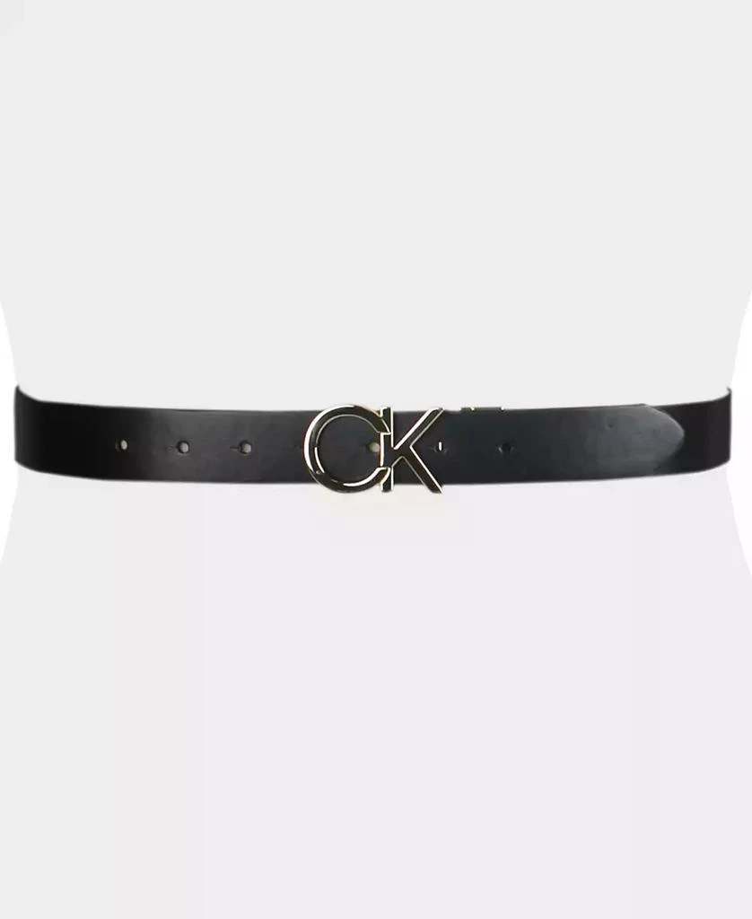 Calvin Klein Women's Reversible Monogram Buckle Belt 5