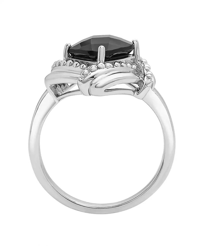 Macy's Onyx Box Set (Pendant, Earrings & Ring) in Sterling Silver 7