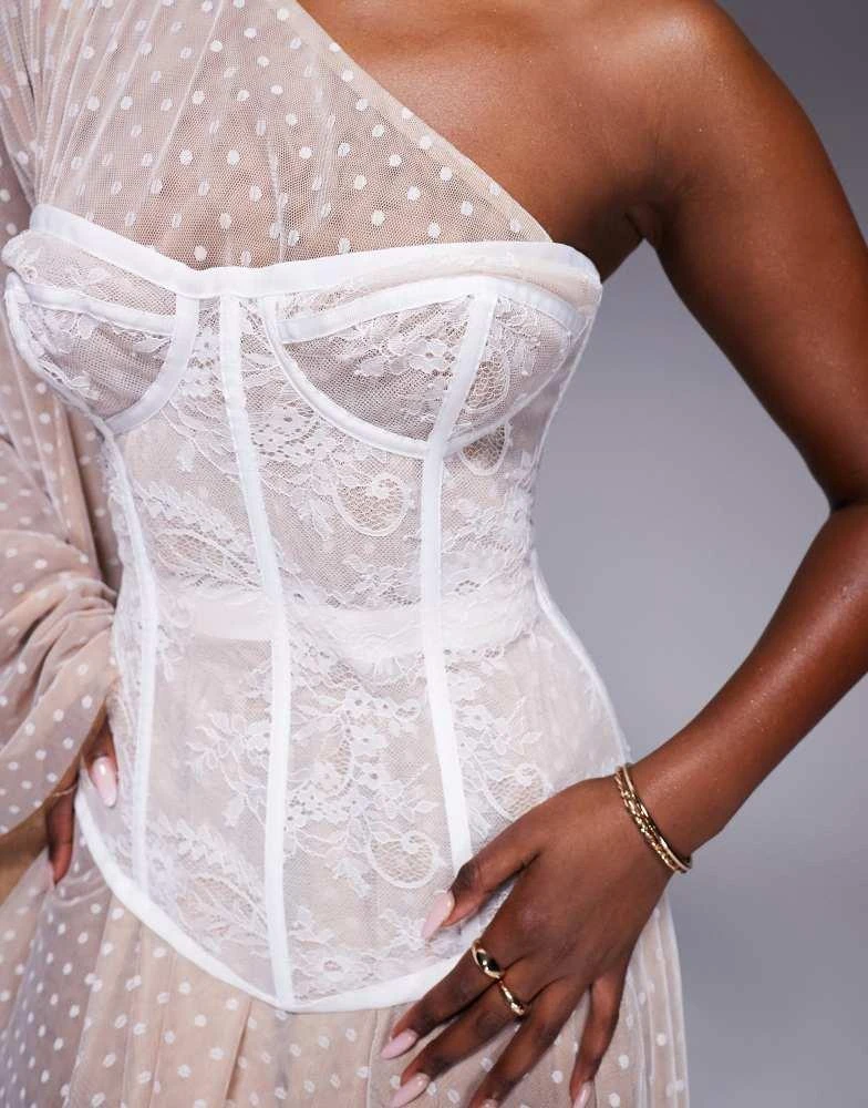 The Dolls House Circa Evangeline asymmetric polka lace corset maxi dress in ivory On Sale Now with Up to 75% Off | Discover Exclusive Deals & Savings at BeyondStyle Authentic The Dolls House Circa Evangeline asymmetric polka lace corset maxi dress in ivory On Sale Now with Up to 75% Off | Discover Exclusive Deals & Savings at BeyondStyle Authentic