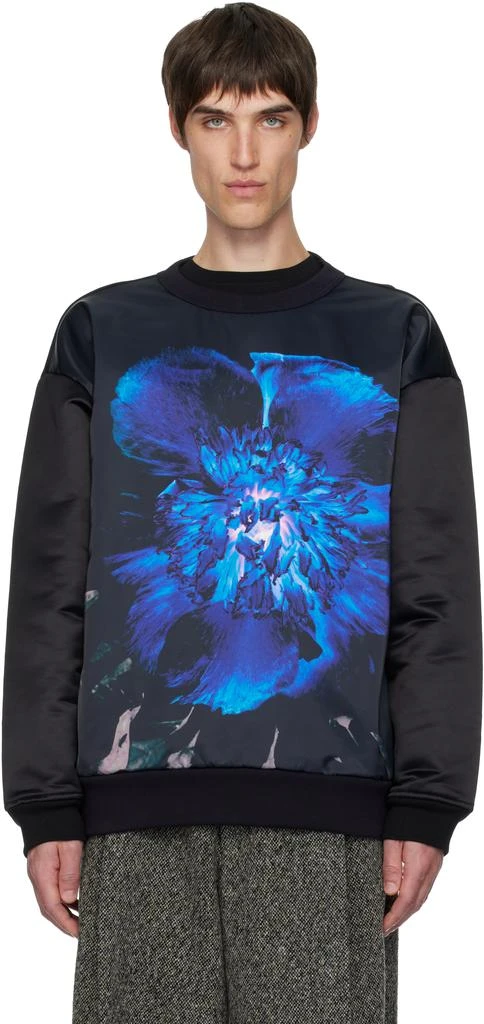 Dries Van Noten Black Printed Sweatshirt 1
