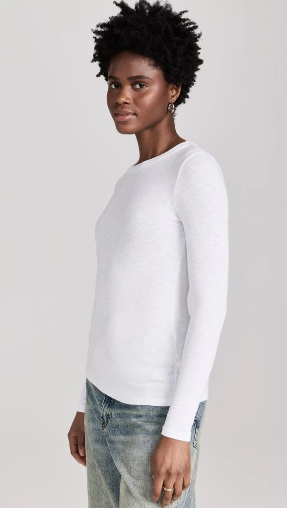 Enza Costa Textured Rib Crew Tee 3