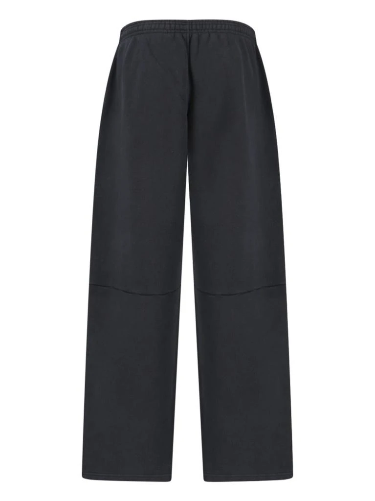 Alexander Wang High-Waisted Black Cotton Sweatpants With Logo Embroidery 2