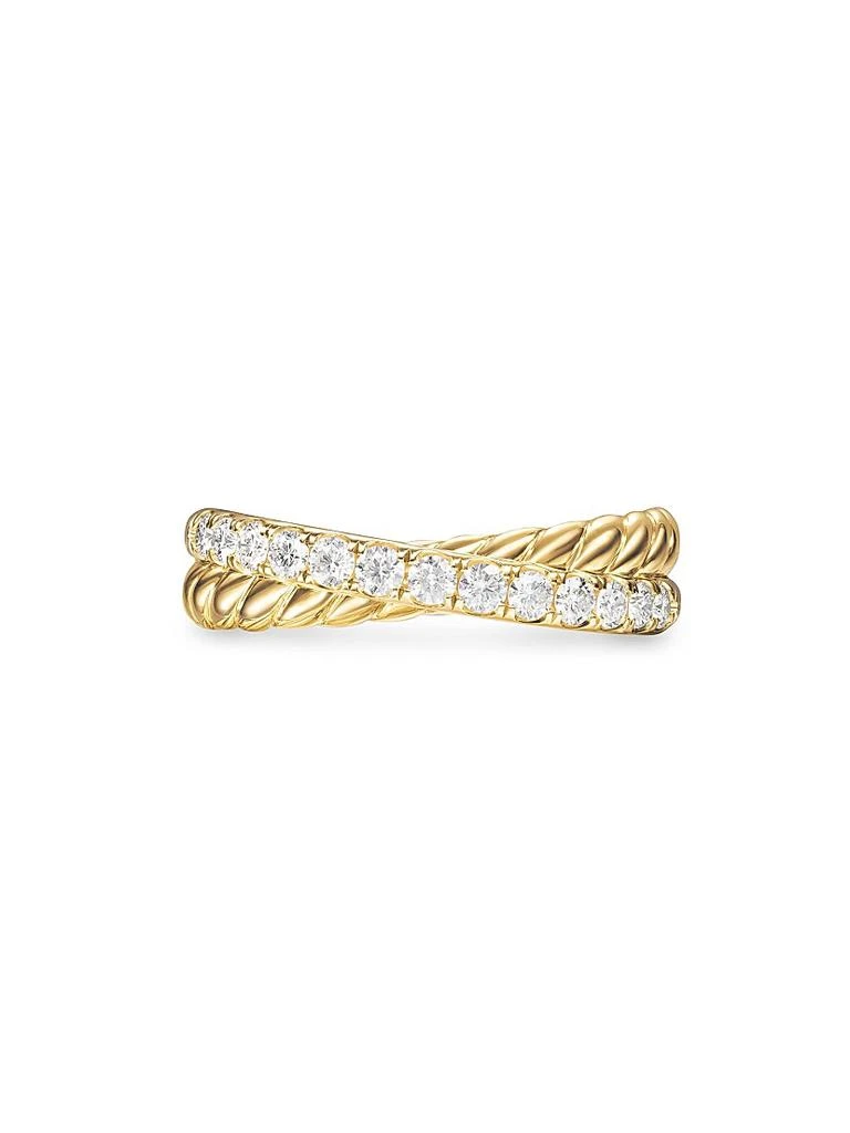 David Yurman Crossover Two Row Ring in 18K Yellow Gold 3