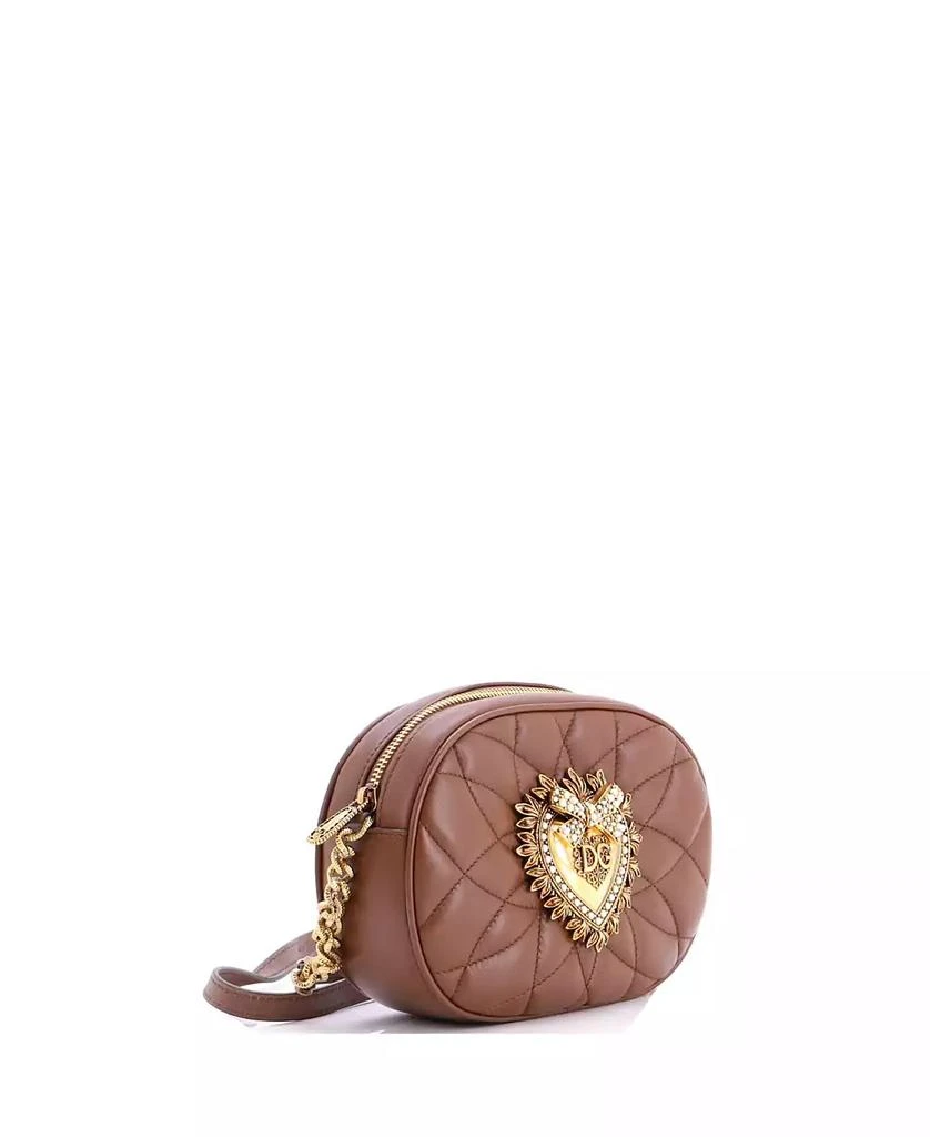 Pre-Owned Dolce 
Gabbana Small Devotion Camera Bag Quilted Leather 2