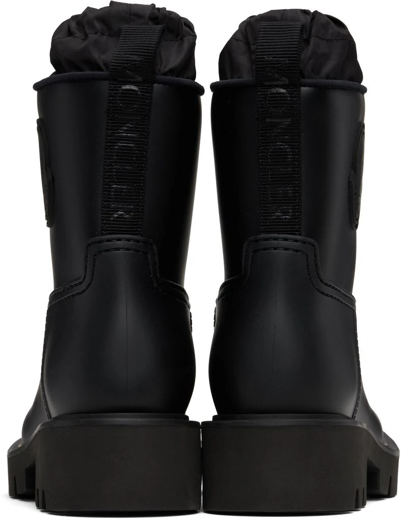 Moncler Black Kickstream Rain Boots 2