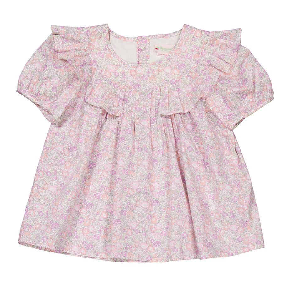 Bonpoint Girls Fosca Top With Floral Motif