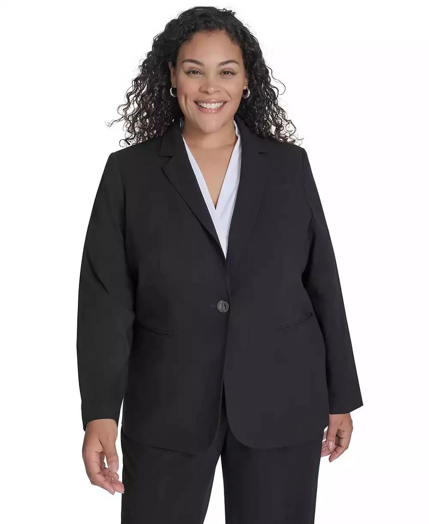Calvin Klein Plus Size One-Button Blazer 2