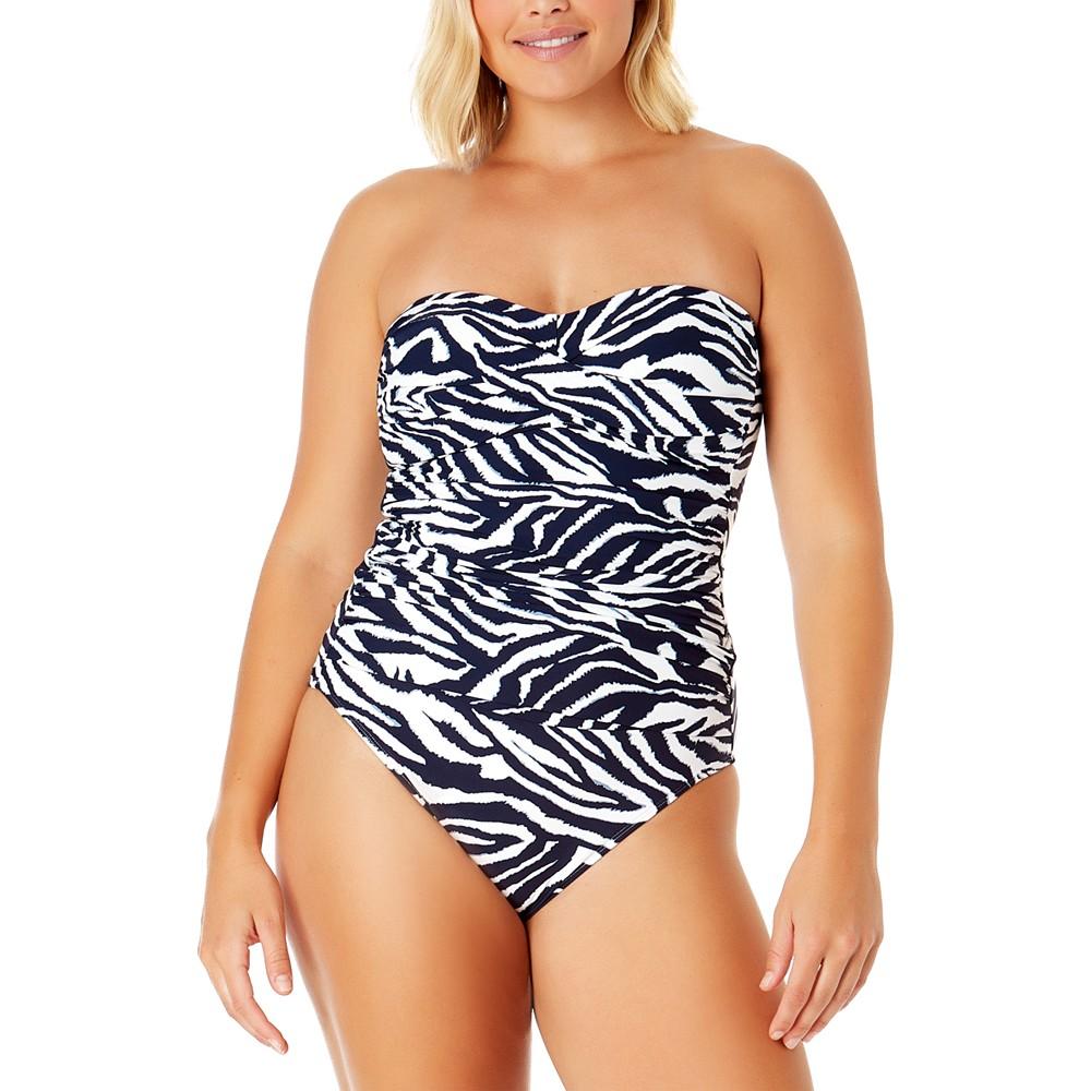 Anne Cole Women's Twist-Front Strapless One Piece Swimsuit