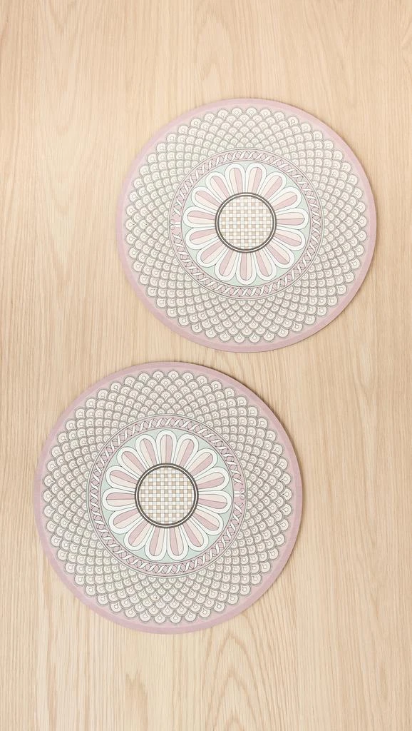 LA DOUBLE J Hardback Placemats Set of 2 1
