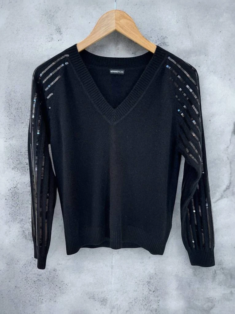 Minnie Rose Minnie Rose - Cashmere Sequin Top 2