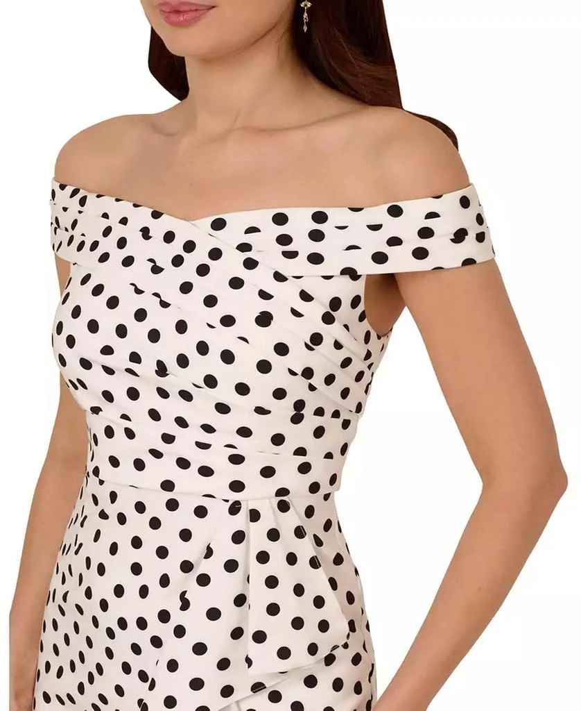 Adrianna Papell Women's Off-The-Shoulder Sheath Dress 4