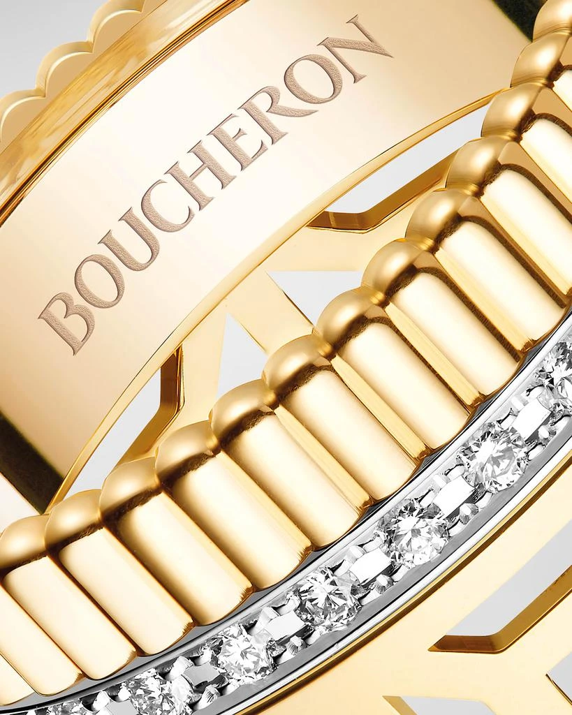 Boucheron Quatre 18K Yellow Gold Radiant Openwork Ring 4