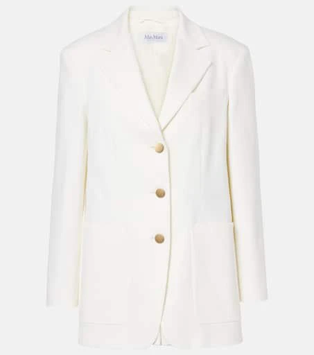 Max Mara Single-breasted cotton drill jacket 1