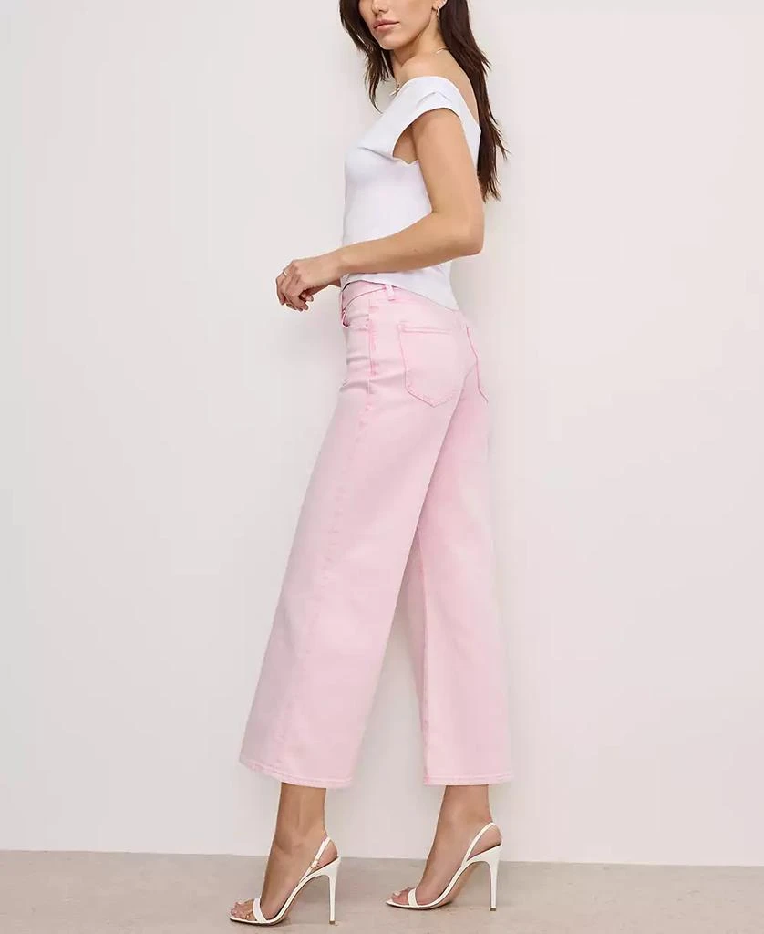 Good American Women's Good Waist Palazzo Cropped Jeans 5