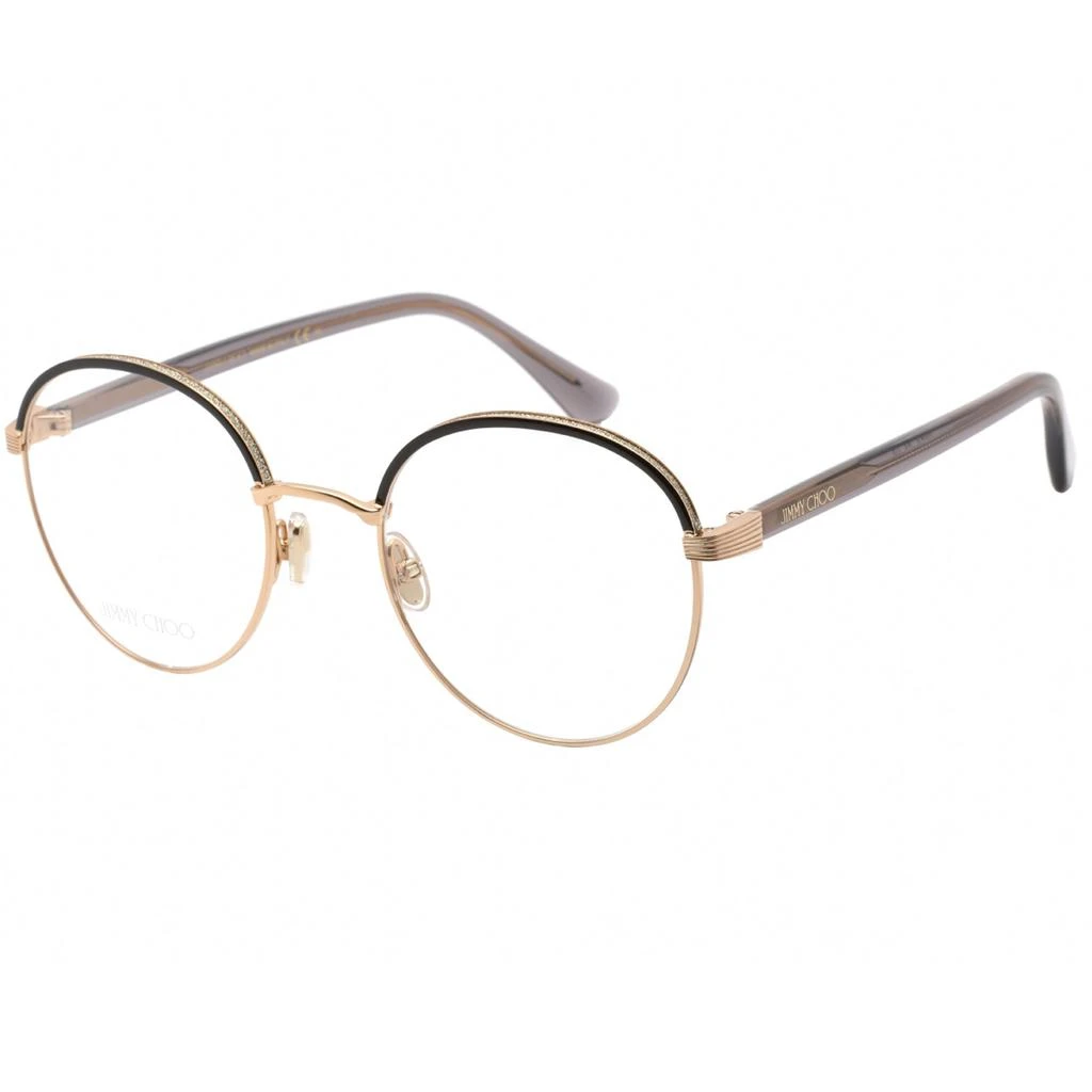 Jimmy Choo Jimmy Choo Women's Eyeglasses - Clear Lens Gold Metal Round Frame | JC 267/G 0J5G 00 1