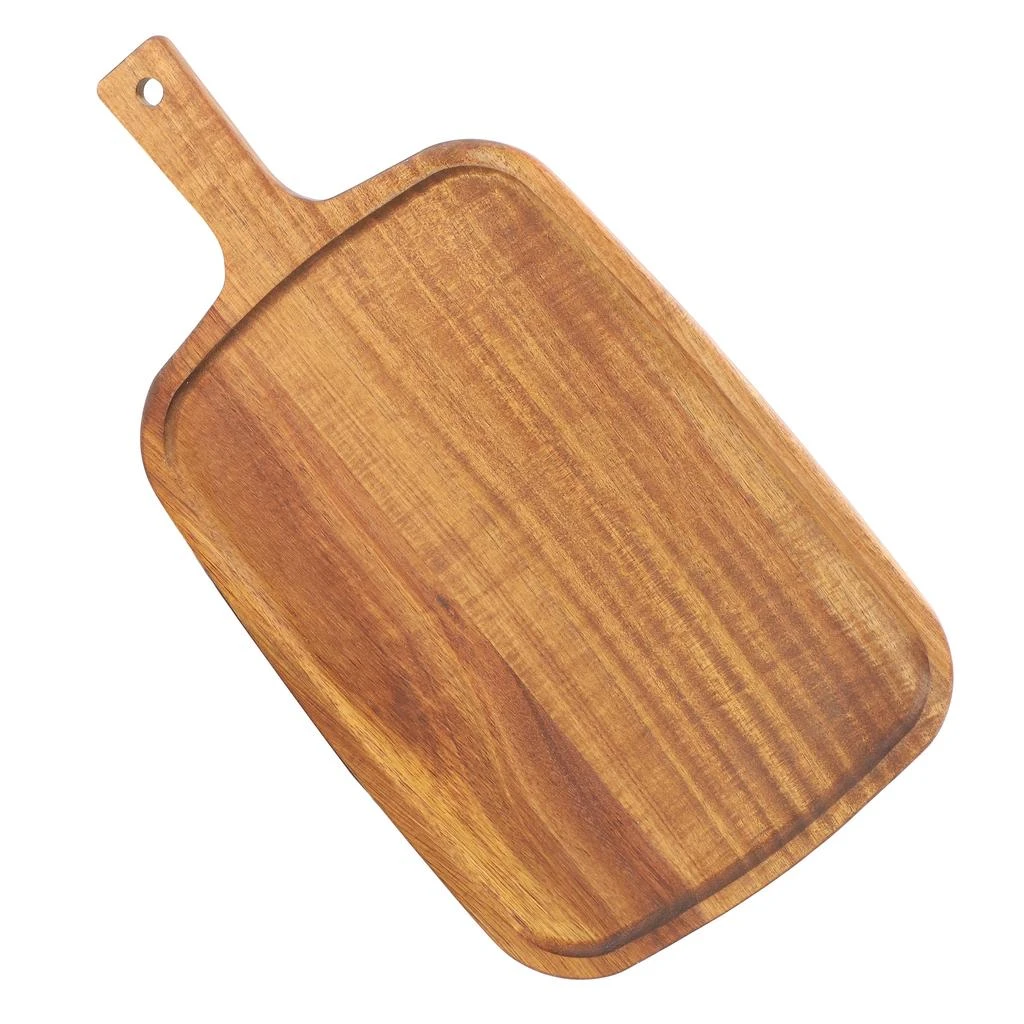 Megachef 14 Inch Acacia Wood Rectangle Serving Board with Handle 4