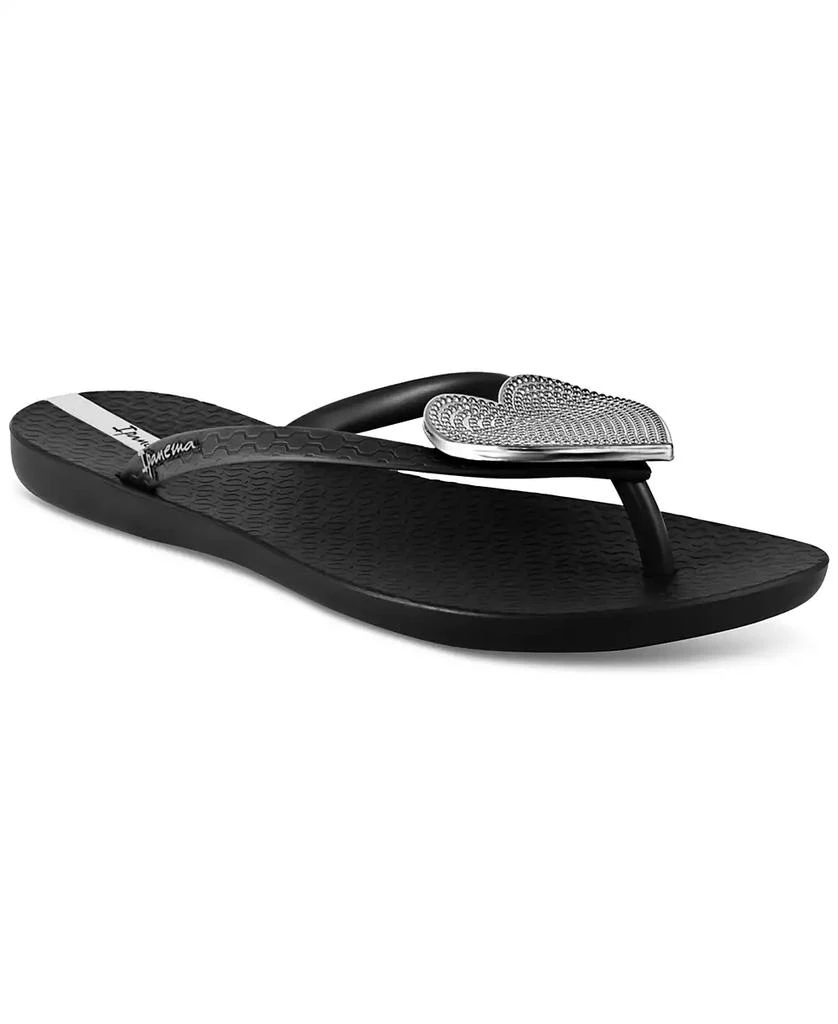 Ipanema Women's Wave Heart Sparkle Flip-flop Sandals 1