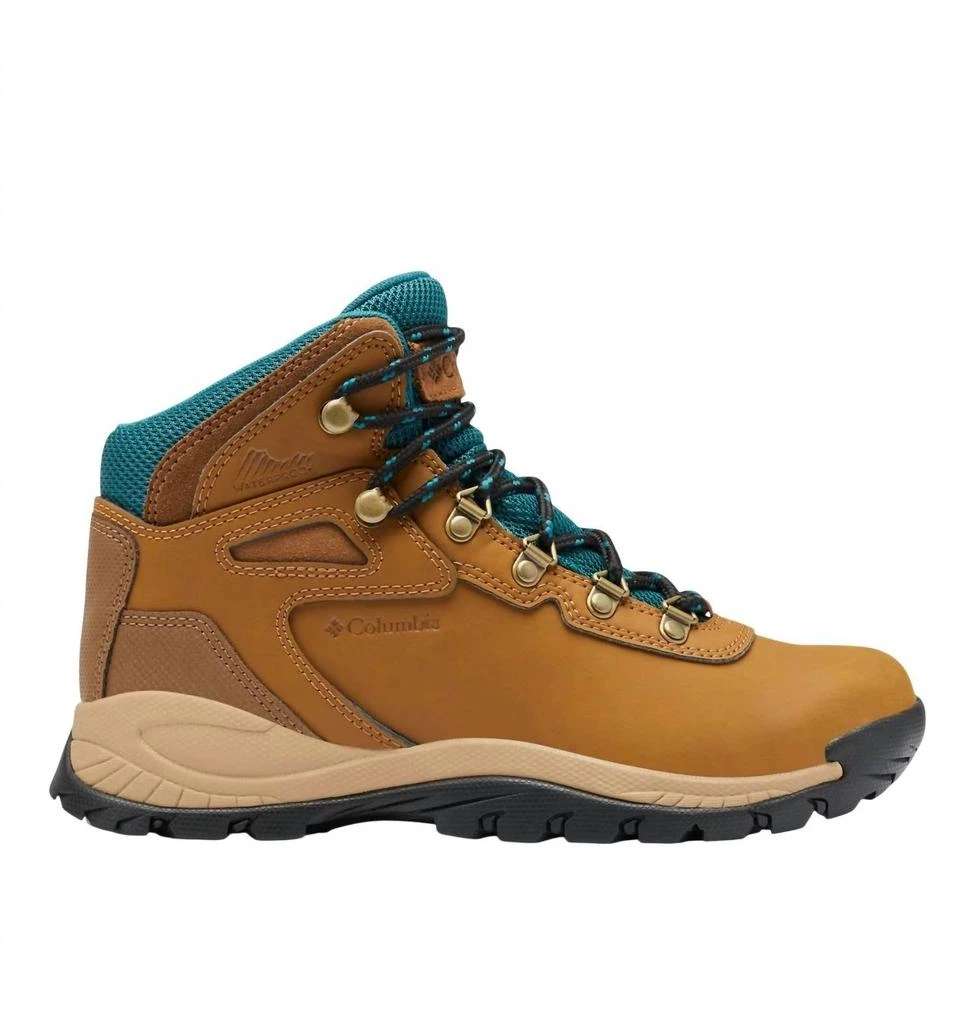 Columbia Women’S Newton Ridge Plus Waterproof Hiking Boots In Elk, River Blue