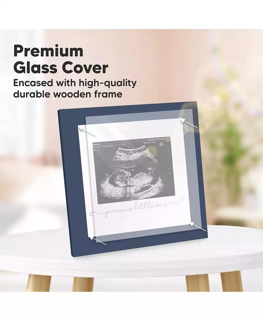 KeaBabies Solo Baby Sonogram Picture Frame, Modern Ultrasound Picture Frames, Pregnancy Announcements Sonogram Frame 5