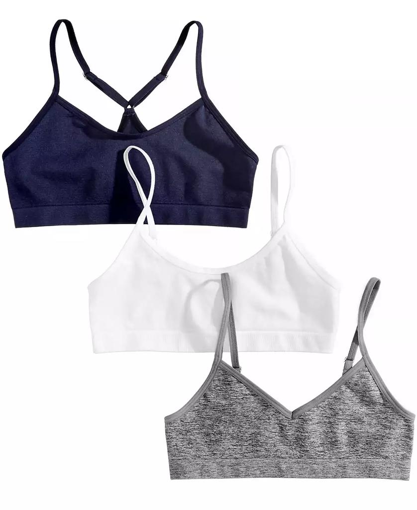 Maidenform 3-Pk. Seamless Crop Bras, Little & Big Girls