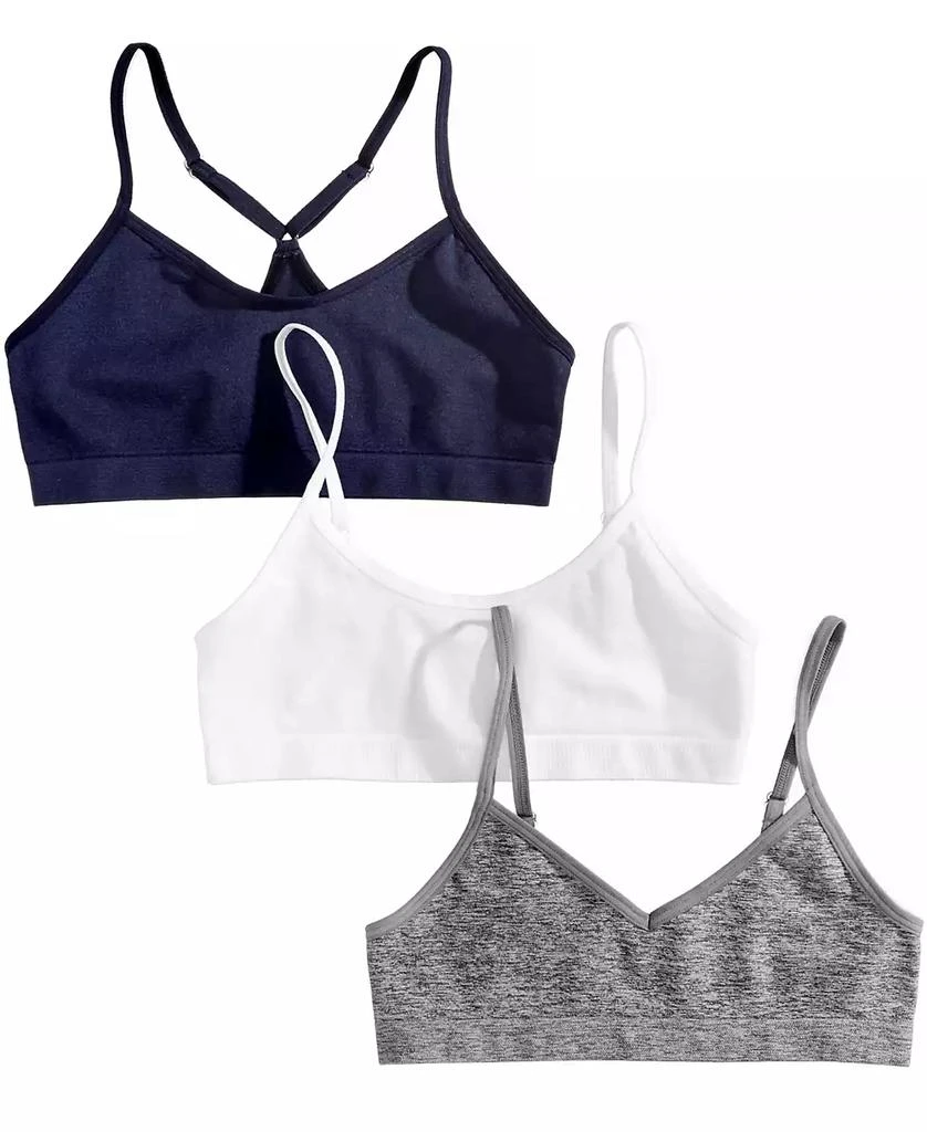 Maidenform 3-Pk. Seamless Crop Bras, Little & Big Girls 1