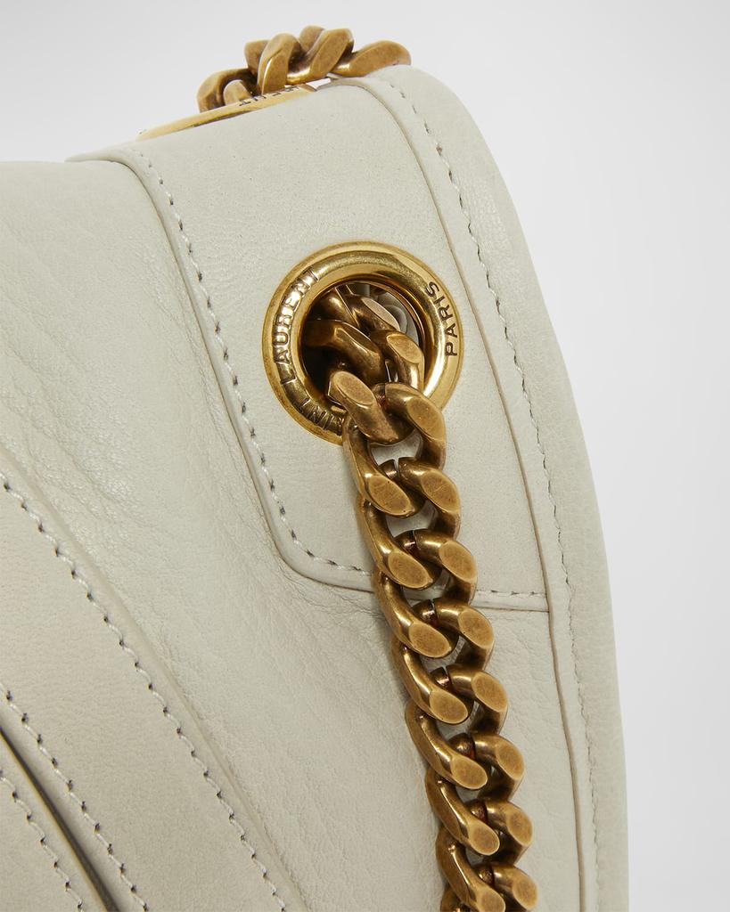 n*w様 Yves Saint Laurent ゴールドレザー バッグ Saint Laurent Gold Python Embossed Leather Kate Monogram