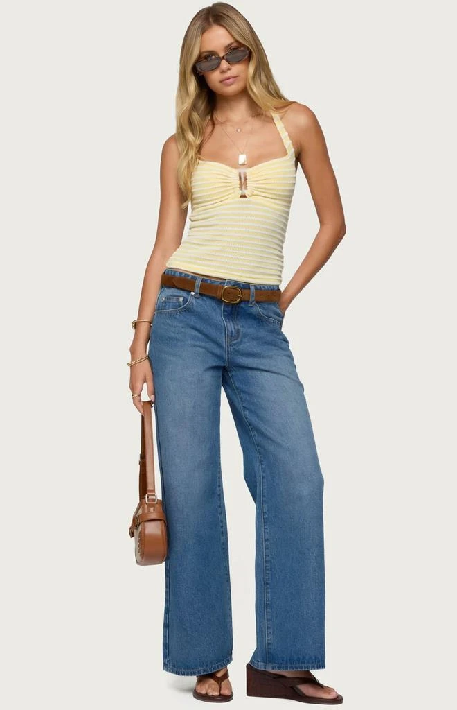 Edikted Ery Wide Leg Mid Rise Jeans 5