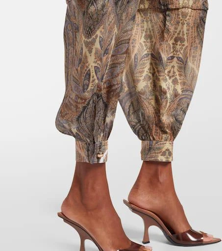 Zimmermann Hypnotic paisley silk tapered pants 5