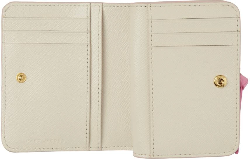 Marc Jacobs Pink & Off-White 'The Utility Snapshot Mini Compact' Wallet 3