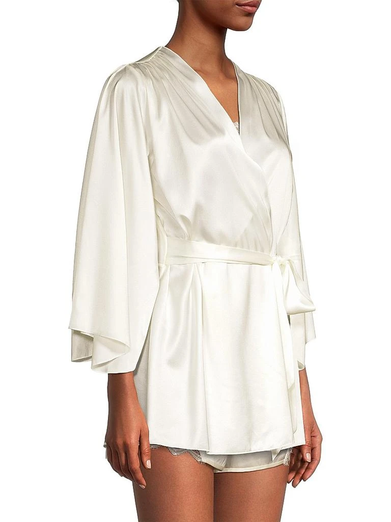 Fleur du Mal Satin Short Robe 4