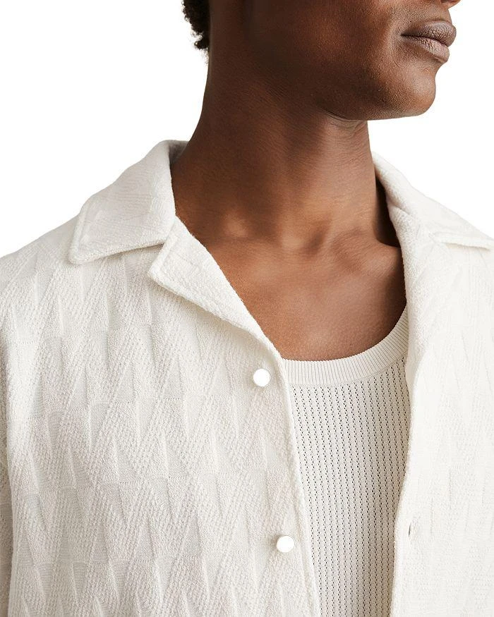 REISS Short Sleeve Textured Camp Shirt 4