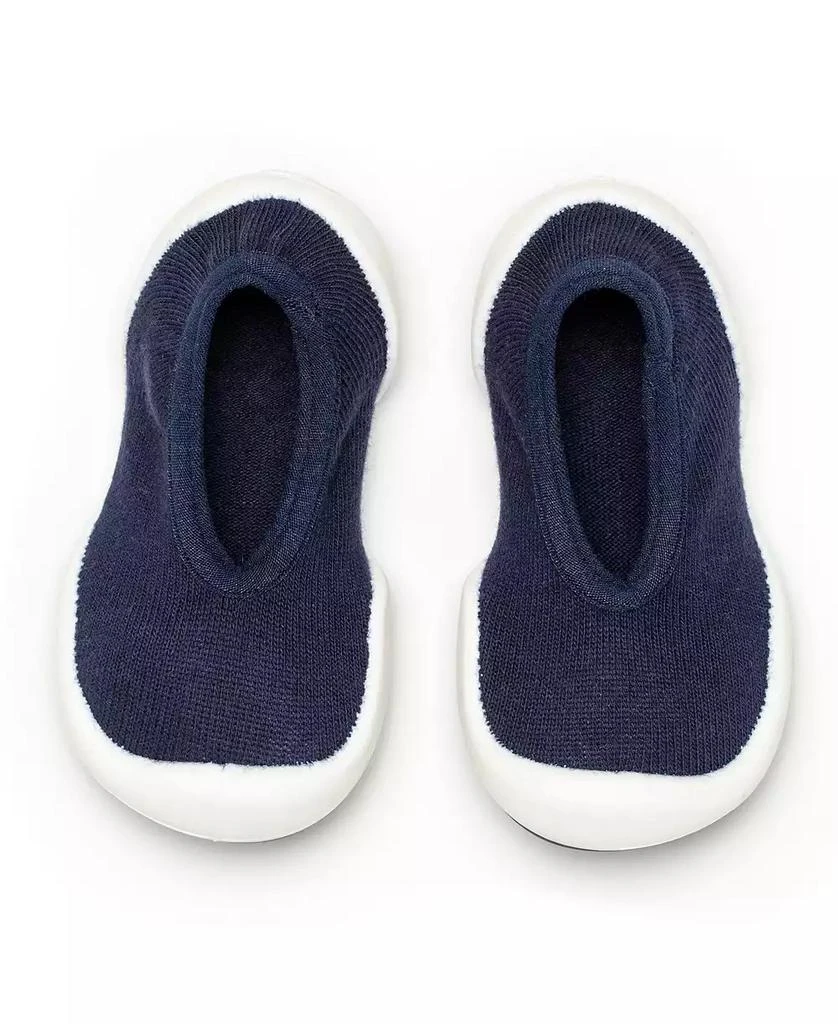 Komuello Infant Boy Girl First Walk Sock Shoes Flat Navy