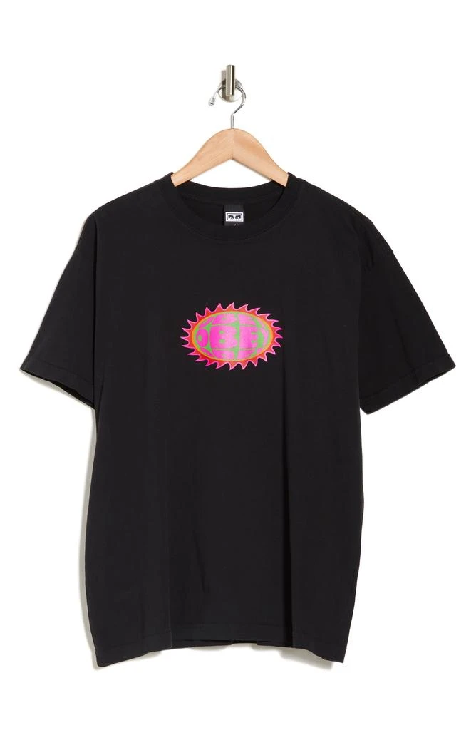 Obey Sawtooth Logo Graphic T-Shirt 3